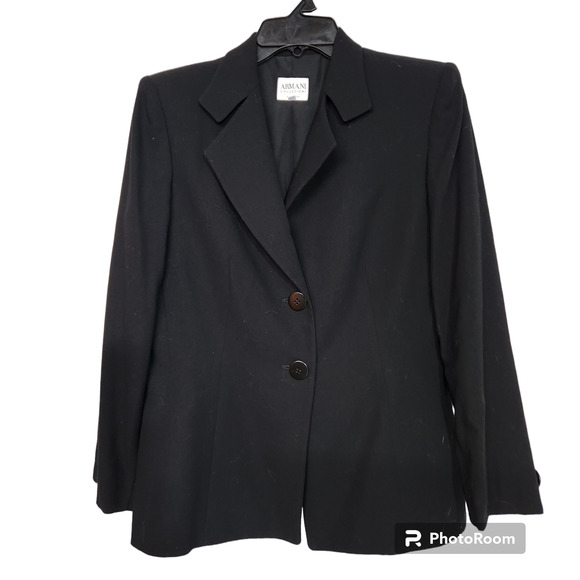 Armani Collezioni Jackets & Blazers - Armani Collezioni Black Blazer Jacket 8